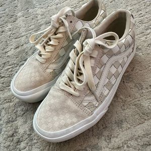 Beige Platform Vans